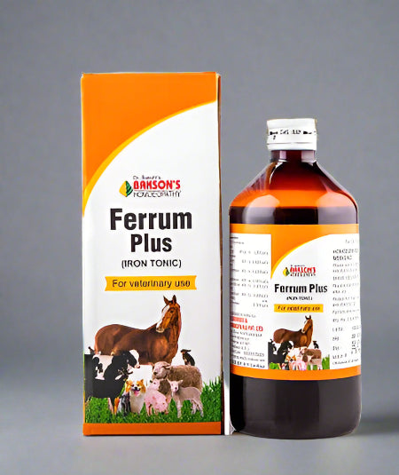 Bakson's Ferrum Plus Iron Tonic for Veterinary Use - Boosts Hemoglobin & Immunity