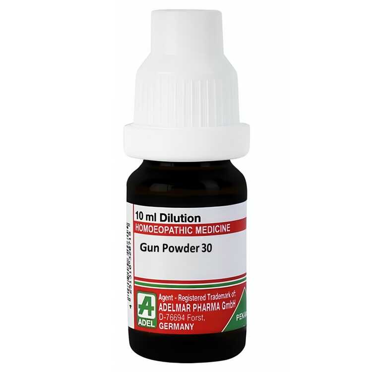 Adel Germany Gun Powder Dilution 6C, 30C, 200C, 1M, 10M, CM