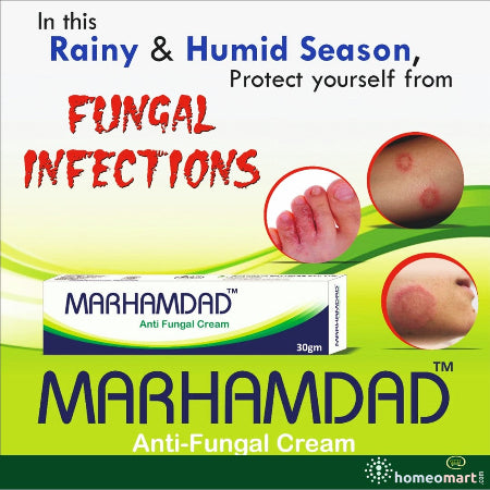 Bhargava Marhamdad Anti Fungal Cream – a powerful herbal remedy for fungal infections, eczema, and skin irritation. With Calendula, Zincum, and Camphor