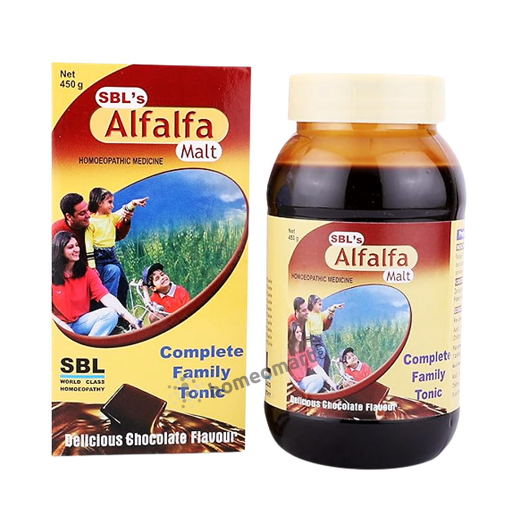 SBL Alfalfa Malt for weakness, Loss of appetite, Weight 450gms