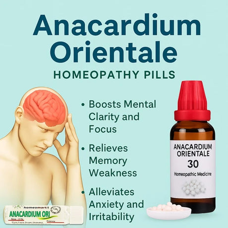 Anacardium Orientale boosts mental clarity, addresses memory weakness
