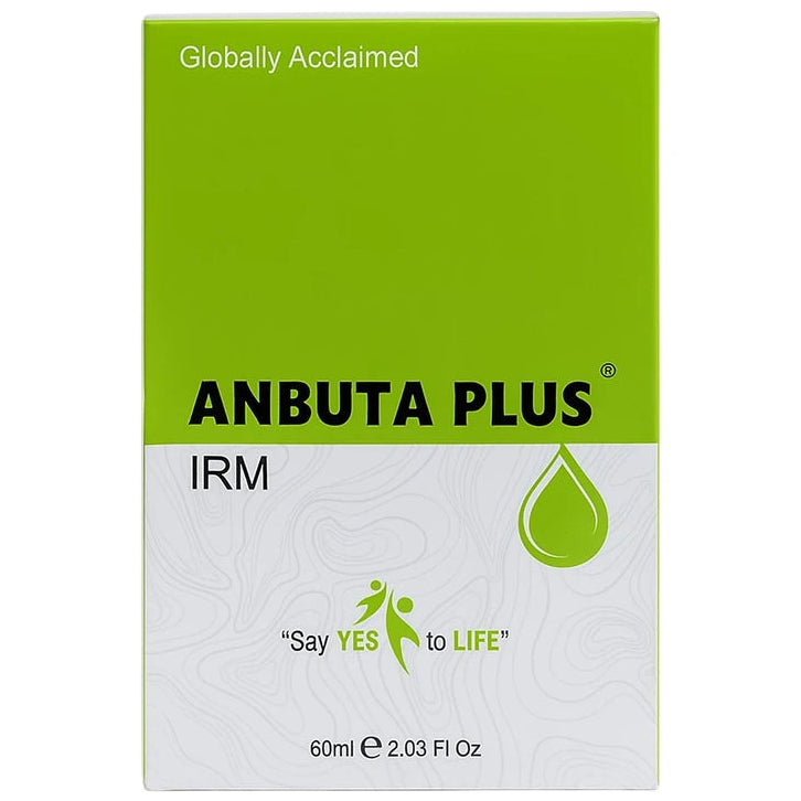 Anbuta PlusIRM packaging with green and white design on a white background