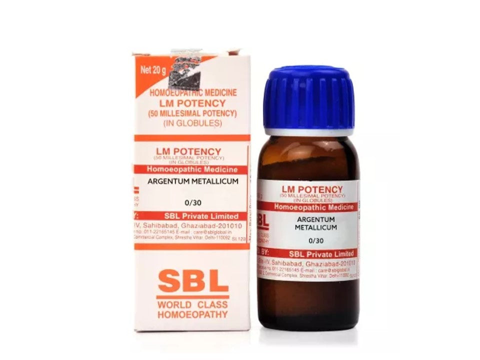 Argentum metallicum LM Potency Dilution