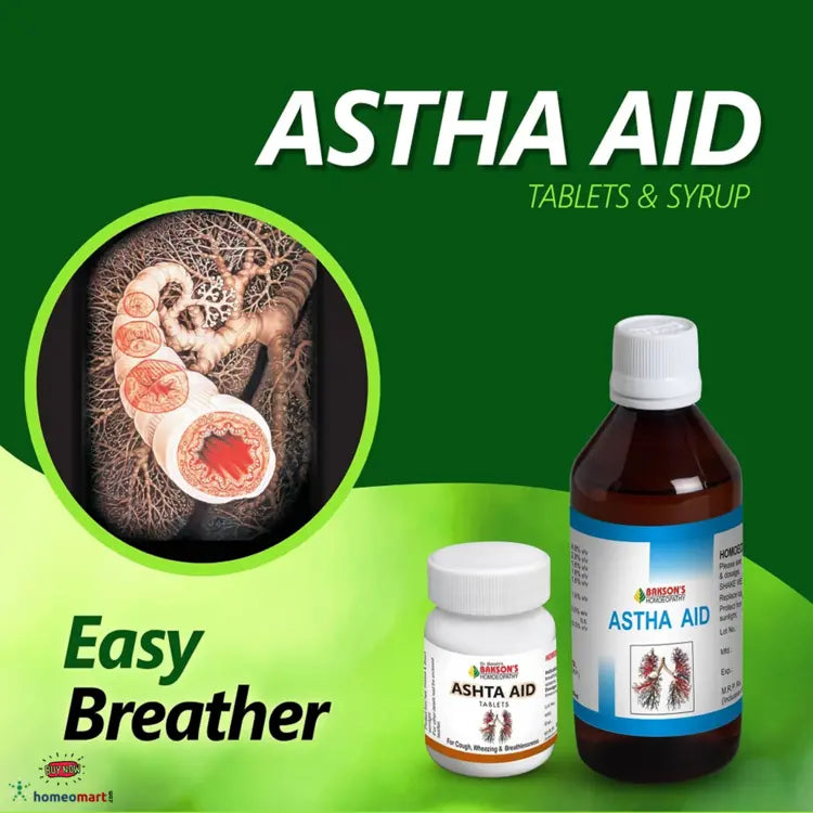 Bakson’s Astha Aid Syrup – Effective Relief for Asthma and Breathing Problems