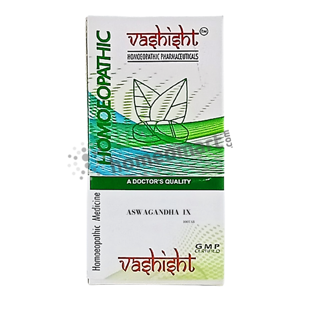 Vashisht Aswagandha 1X Homeopathy Tablets for vitality
