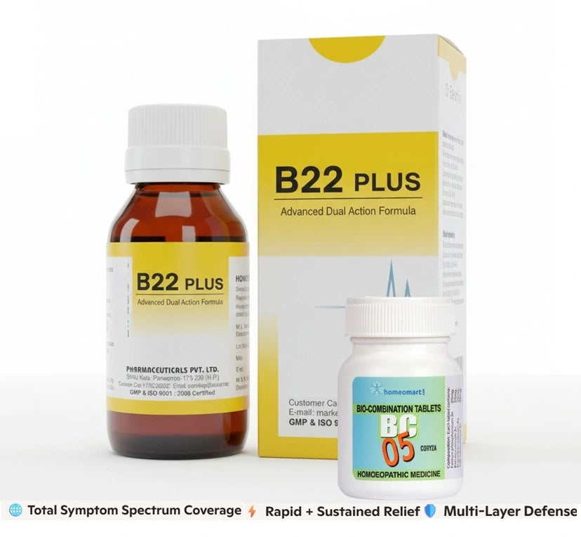 Dr. Bakshi’s B22 Plus - Advanced Dual Action Sinus & Cold Relief Combo