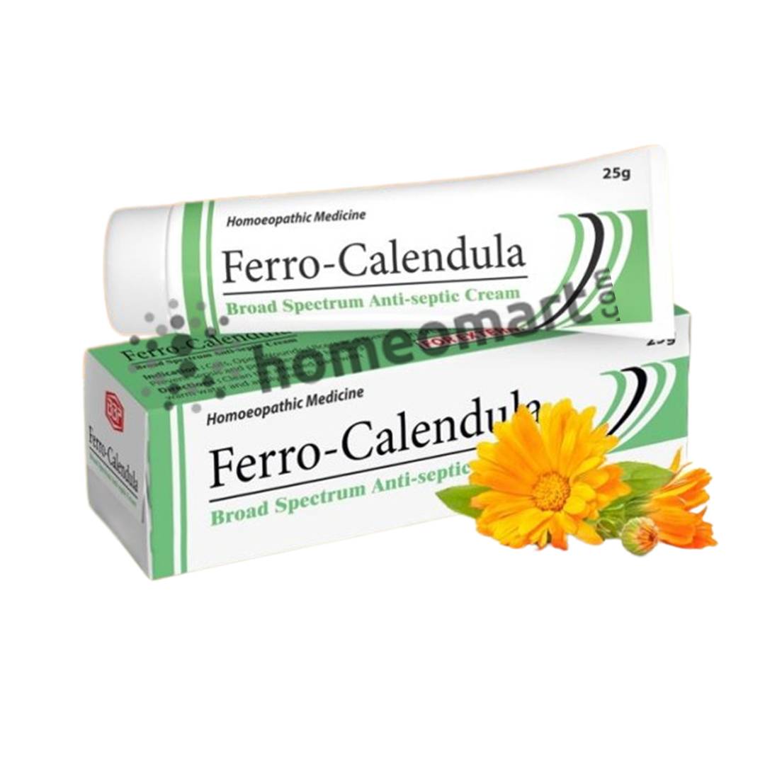 BBP Ferro-Calendula broad spectrum antiseptic cream . Best homeopathic cream for skin wounds and healing