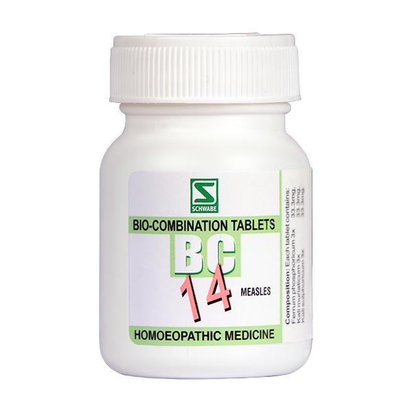 Schwabe Biocombination BC14 Tablets for Measles, Sneezing, Nasal & Eye discharge