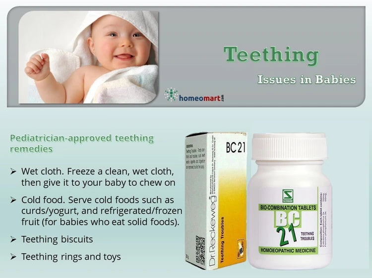 Soothe Your Baby's Teething Pain — Naturally and Gently with BC21!