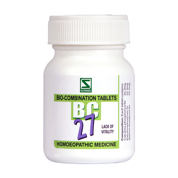 Schwabe Biocombination BC27 Tablets for Lack of Vitality, Debility, Trembling