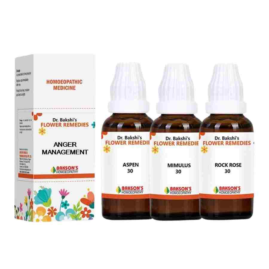 Bach Flower Remedy Mix for Anger & Anxiety Relief Aspen, Mimulus