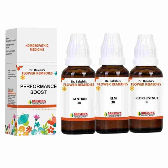 Bakson Bach Flower for Performance Confidence Blend: Gentian, Elm & Red Chestnut