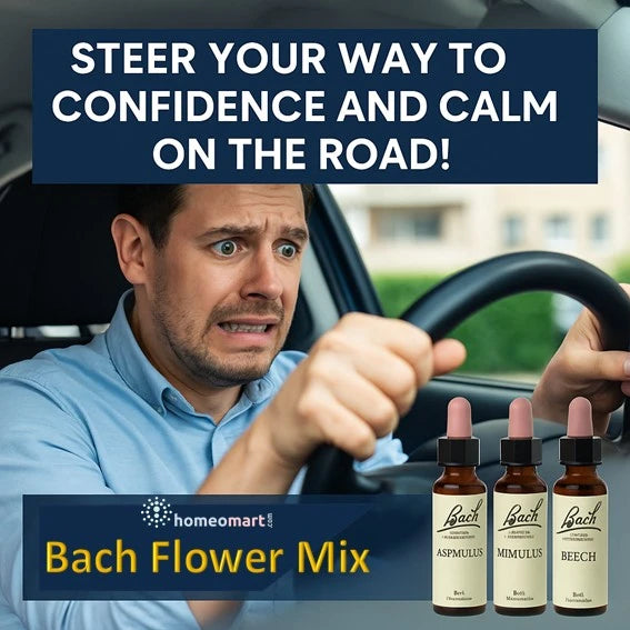 Overcome Driving Anxiety with Bach Flower Remedy Mix Aspen, Mimulus, Beech