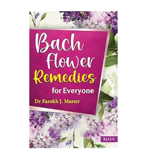 Book cover of 'Bach Flower Remedies for Everyone' with floral design