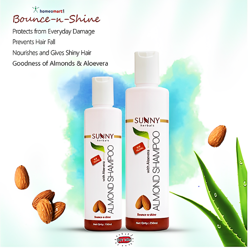Bakson Sunny Herbals Almond Shampoo for Strong & Thick Hair | 25% Off