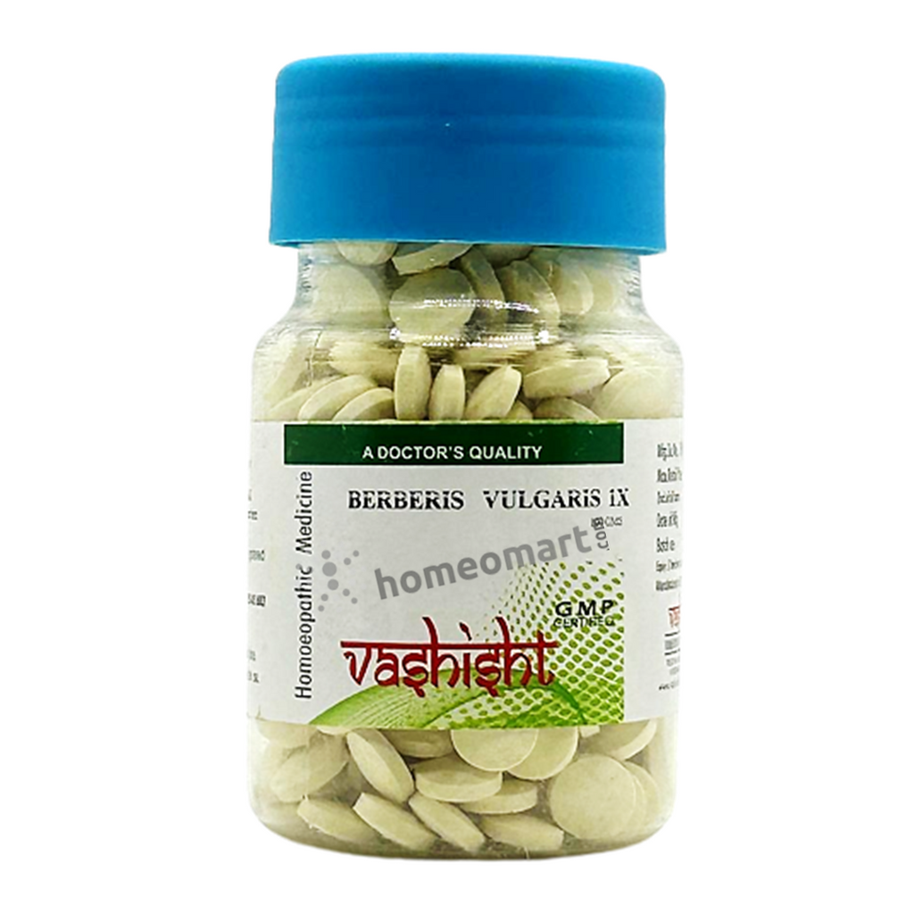 Vashisht Berberis Vulgaris 1X Homeopathy Tablets 100gms