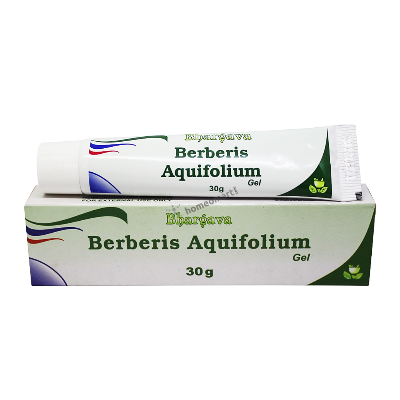 Buy Bhargava Berberis Aquifolium Gel for acne, pimples, scars & dark spots. Enriched with turmeric & sandalwood. Natural skincare for radiant skin.