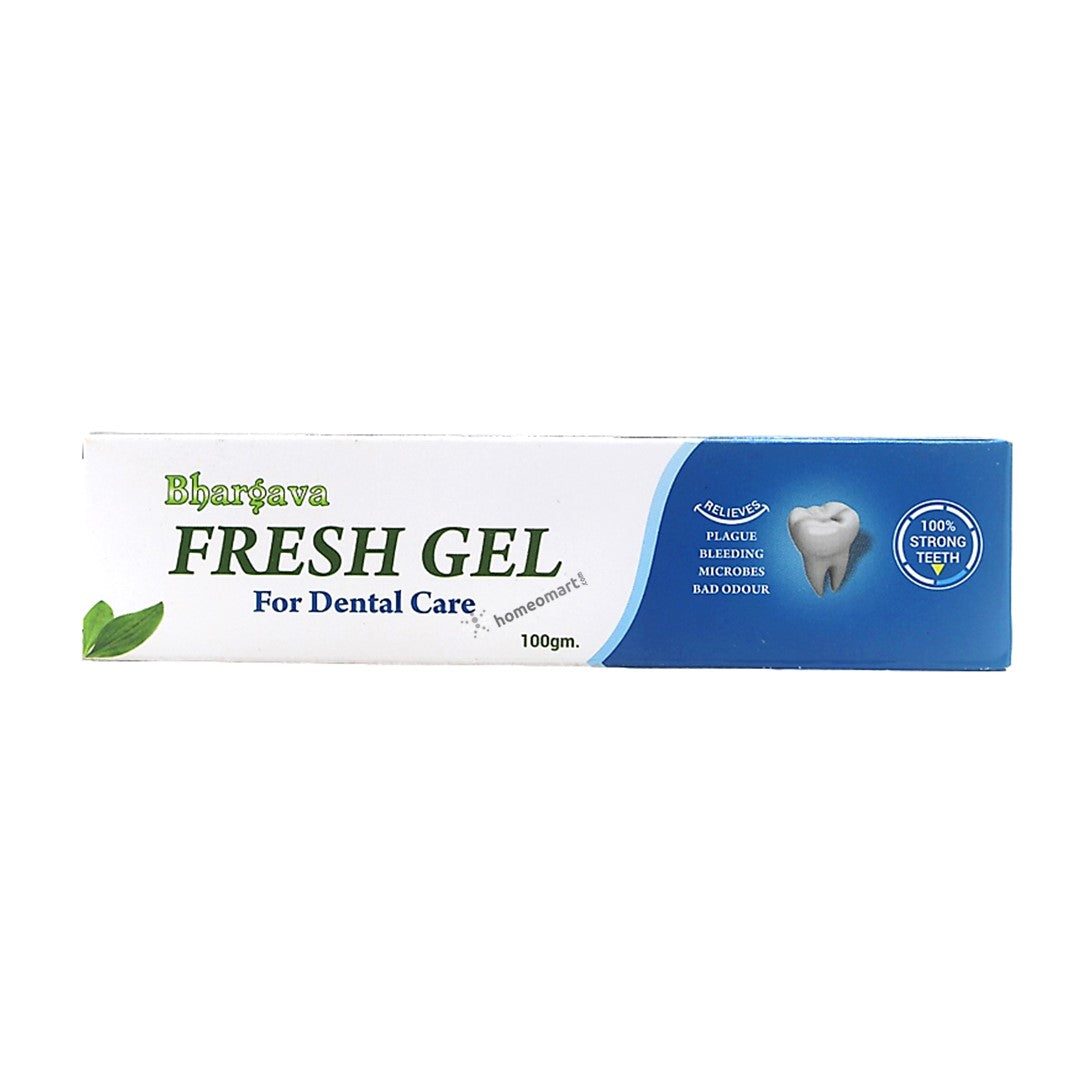 Homeopathic Oral Care with Bhargava Fresh Gel. This toothpaste not only aims to maintain oral hygiene but also to treat and prevent common dental issues, making it an essential addition to your daily dental care regimen.