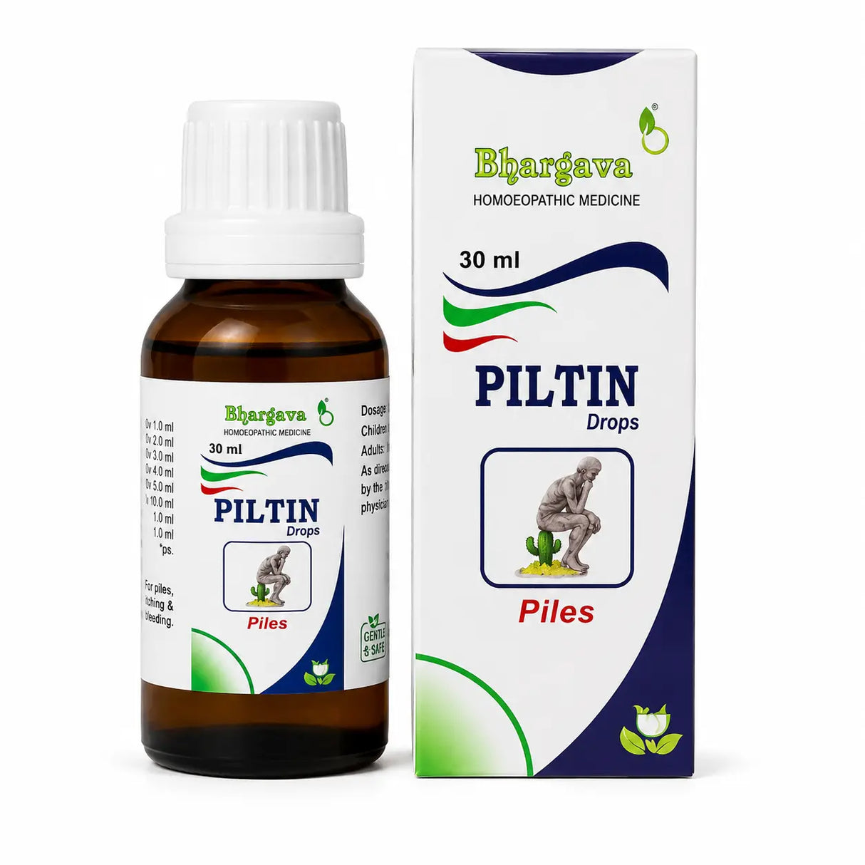 Bhargava Piltin Drops bottle and packaging on a white background