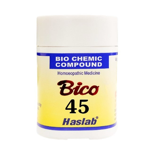 Bico 45 Haslab bio-chemic compound on a white background