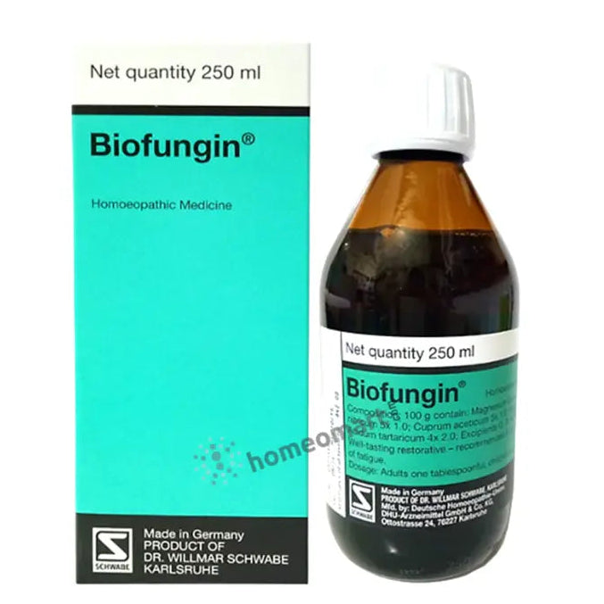 Schwabe German Biofungin Tonic 250ml - Natural Iron Boost for Anemia and Fatigue Relief