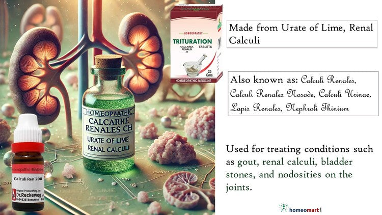 जर्मन कैल्केरिया रेनलिस होम्योपैथी डाइल्यूशन 6C, 30C, 200C, 1M