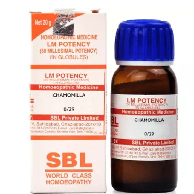 Chamomilla Homeopathy LM Potency Dilution