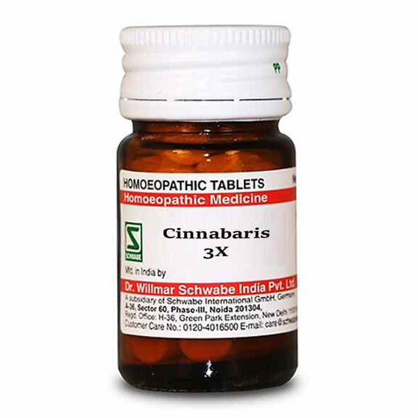 Cinnabaris 3X & 6X Trituration Tablets - Pain Relief & Ulcer Support