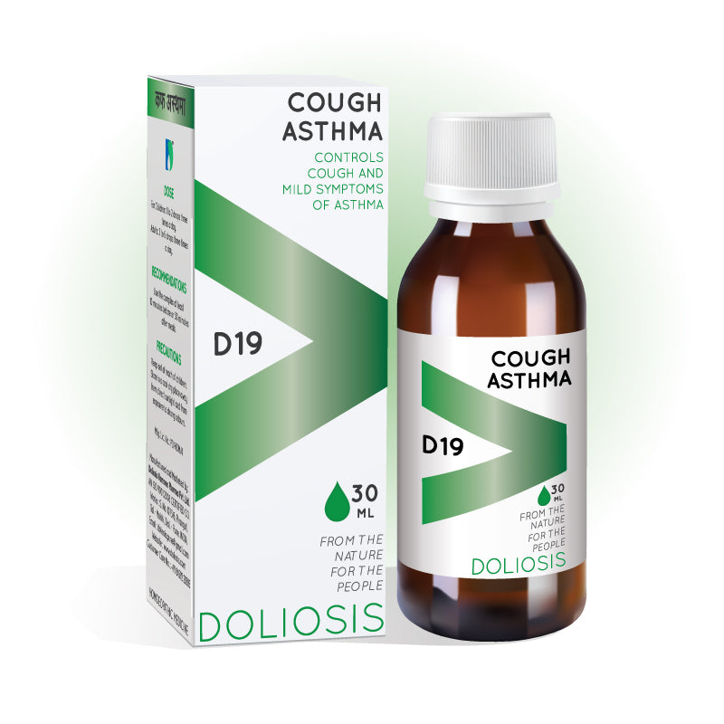Doliosis D19 homeopathy drops for Cough, Asthma, Bronchitis