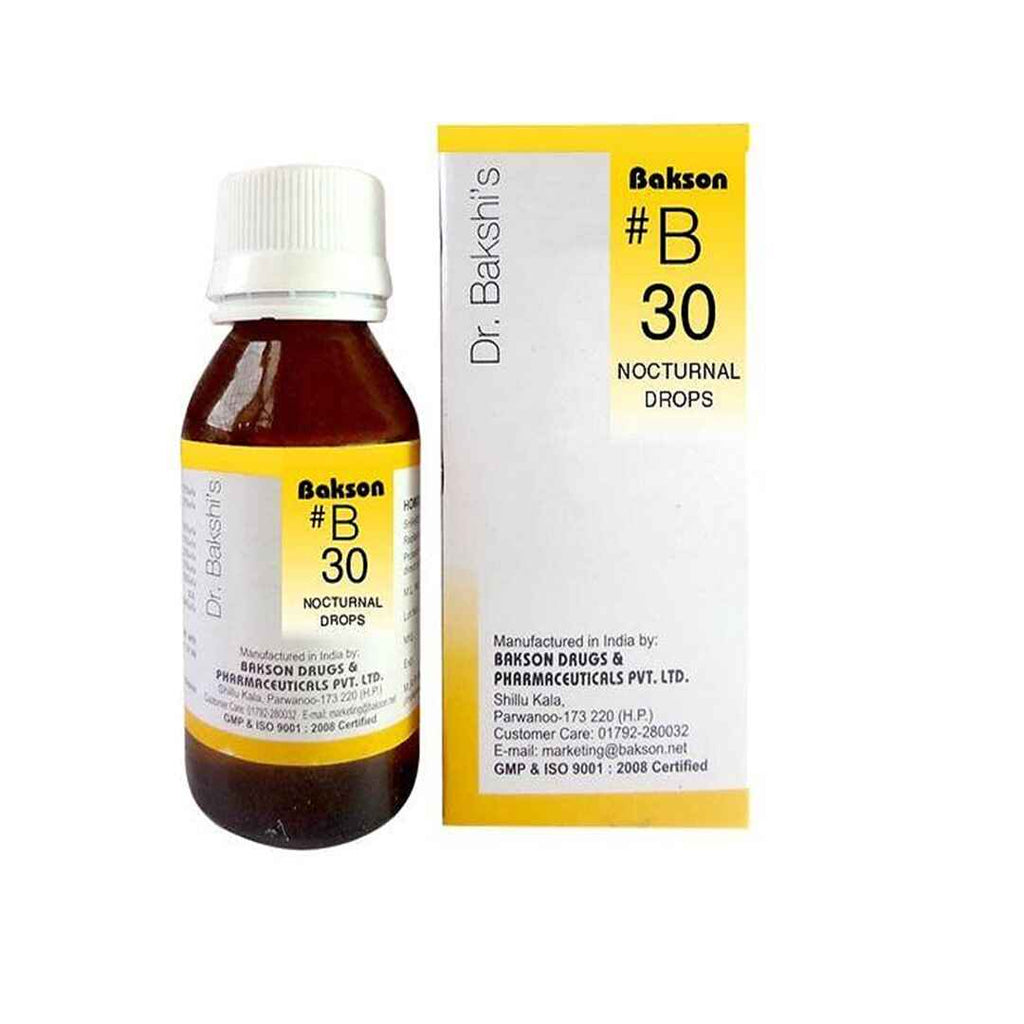 Dr.Bakshi B30 Nocturnal enuresis homeopathy drops for bed wetting