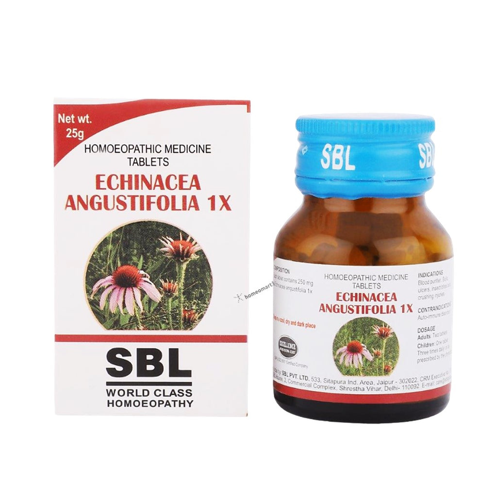 SBL Echinacea Angustifolia 1x Tablets for blood poisoning, respiratory problems