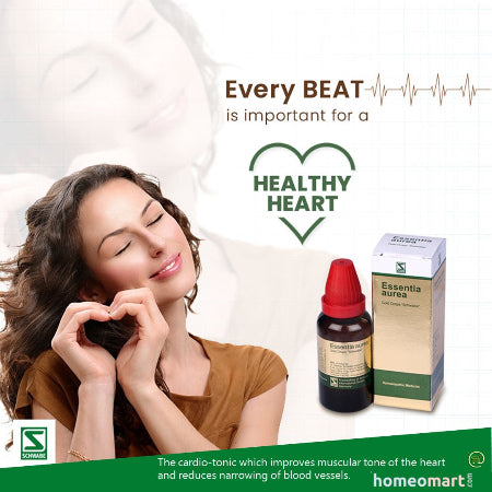 Essentia Aurea by Schwabe revitalizes circulation, strengthens heartbeats & dissolves arterial deposits—naturally.