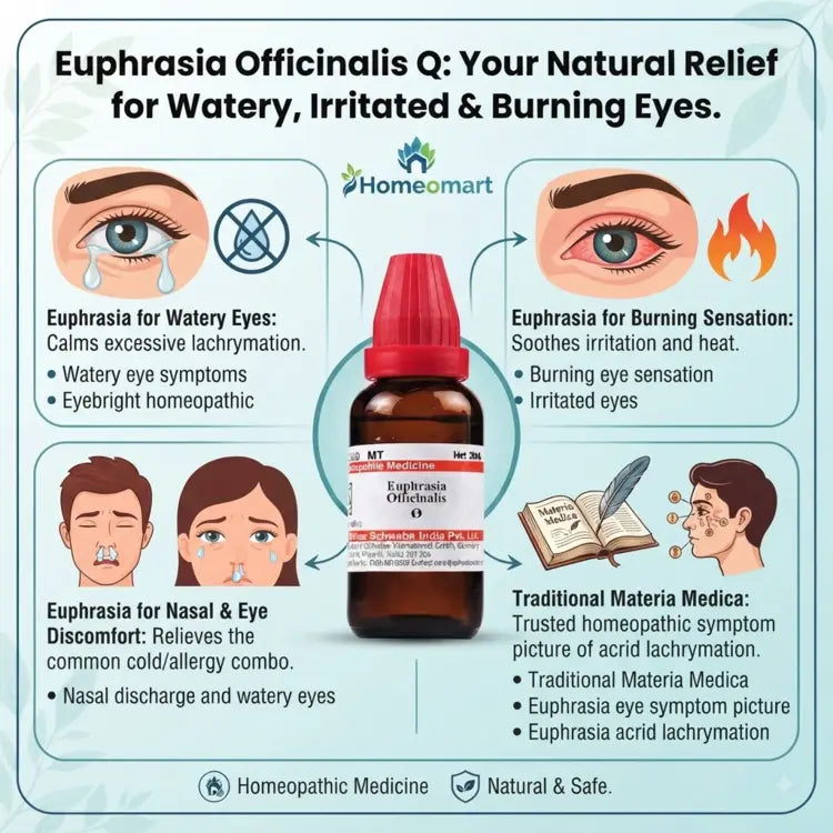 Euphrasia Officinalis, Euphrasia Q, Eyebright, Mother Tincture, Homeopathy, Homeopathic Medicine, Single Remedy, Eye Wellness, Nasal Wellness, Eye Symptoms, Watery Eyes, Materia Medica, Homeopathic Q, Liquid Homeopathy