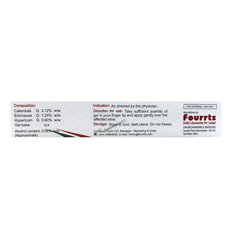 Composition, Indication & Direction for usage of Fourrts Franz Gel