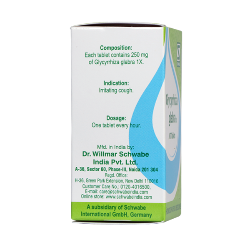 Schwabe Glycyrrhiza glabra 1x Tablets carton box indications dosage