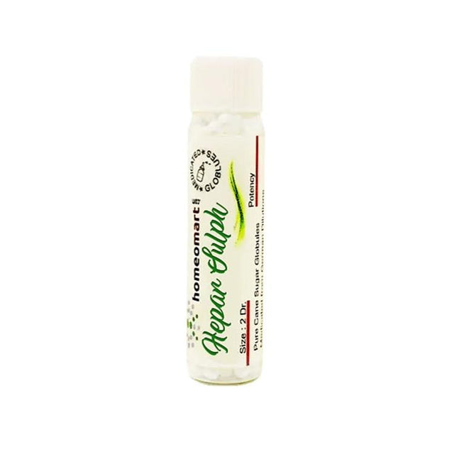 Hepar Sulphur Homeopathy 2 Dram Pills 6C, 30C, 200C, 1M, 10M, 50M, CM