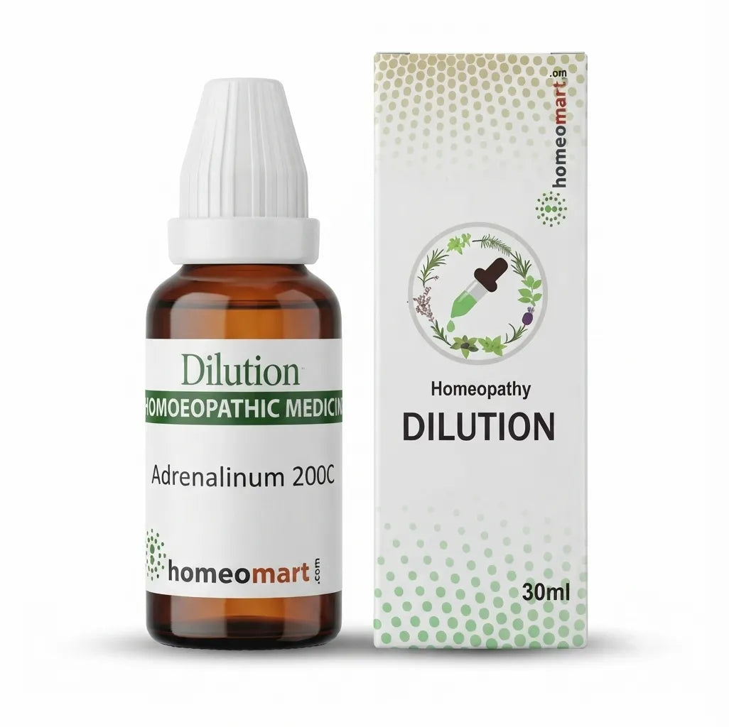Adrenalinum Homeopathy Dilution 6C, 30C, 200C, 1M, 10M