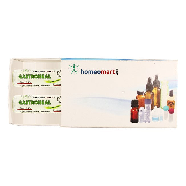 Homeomart Gastroheal packaging with product images on a white background