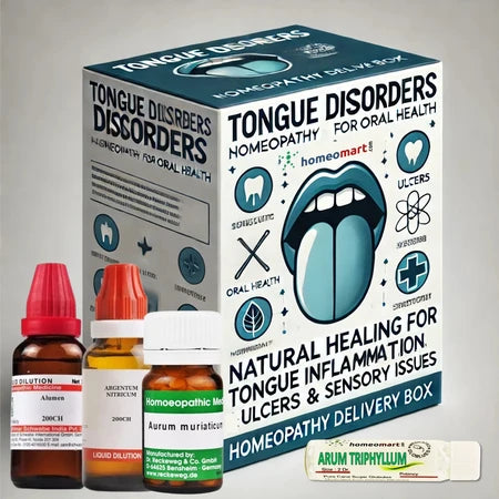 homeopathic remedies for tongue disorders, including ulcers, inflammation & sensory issues