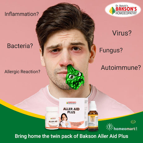 Bakson Aller Aid Tablets offer a safe, natural remedy to alleviate symptoms and help you breathe freely again. Formulated with a powerful blend of homeopathic ingredients, these tablets address the root cause of allergies without causing drowsiness or side effects.