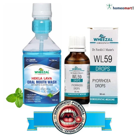Wheezal Hekla Lava Mouth Wash – 150 ml | Germ Protection & Gum Care