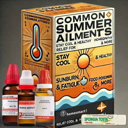 Stay Cool & Healthy – Homeopathy Remedies for Summer Diseases like heatstroke, fatigue, sunburn, food poisoning & more. Safe & natural solutions.