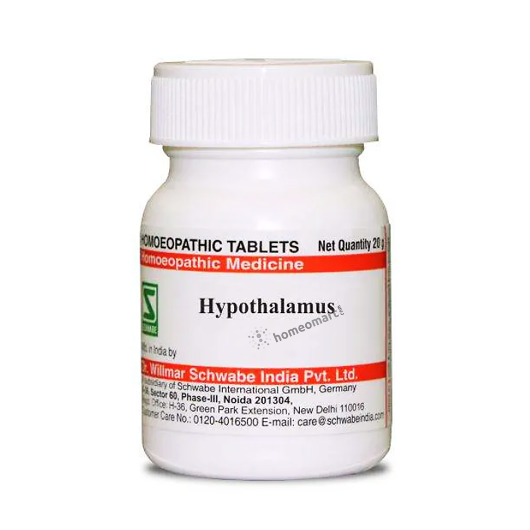 Homeopathy Hypothalamus Tablets for natural support in regulating appetite, improving mental focus, and balancing hormones. Ideal for women’s health, thyroid support, and stress relief.