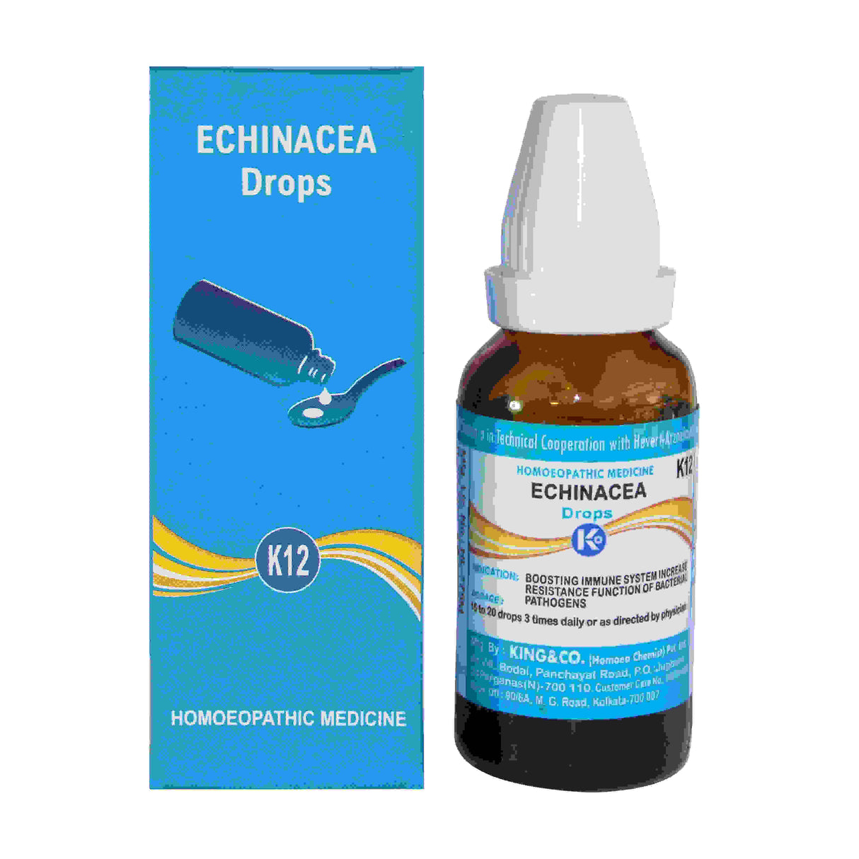 Immune System booster Kingko's Echinacea Drops K12