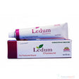 Ledum ointment tube and box on a white background
