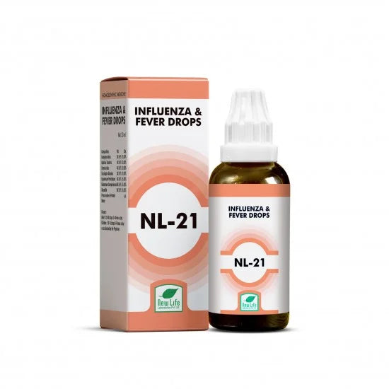 New Life NL 21 drops for Influenza & Fever