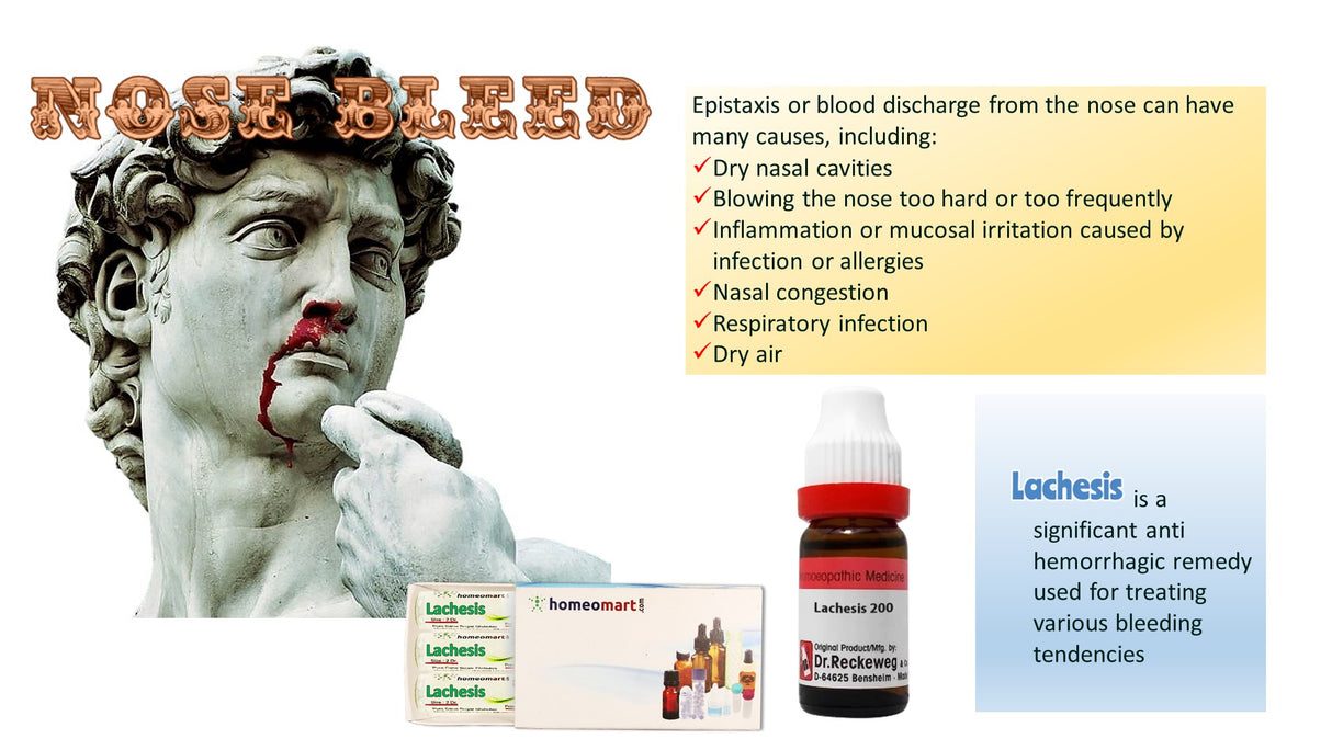 anti hemorrhagic medicine lachesis to stop bleeding