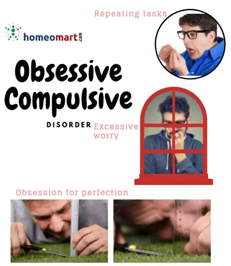 Advertisement for homeomart.com featuring a person with obsessive-compulsive disorder symptoms.