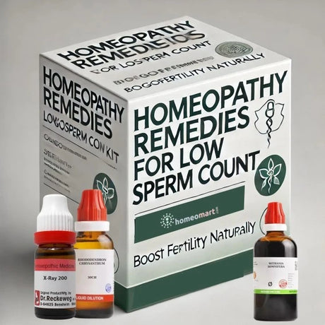 Natural Homeopathy Remedies for Low Sperm Count and Male Infertility - enhances sperm count, quality, and reproductive health