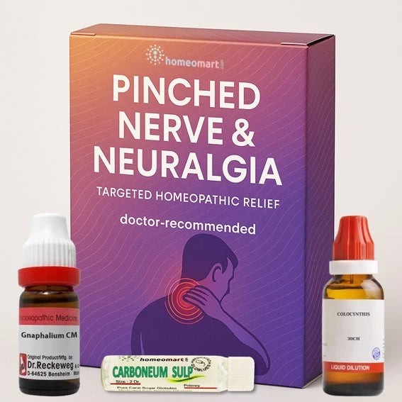 top homeopathy remedies for pinched nerve, sciatica & neuralgia. Relieve pain, numbness & tingling naturally with Dr. Gopi’s recommended medicines.